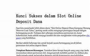 Orang Dalam Slot Online Pakai Dana Talangan Apakah Aman