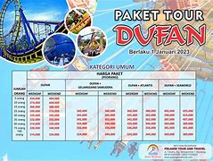 Tiket Masuk Dufan Rombongan 2022 Perak